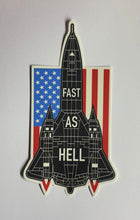 Load image into Gallery viewer, FAST AS HELL limited edition enamel pin and die-cut sticker set