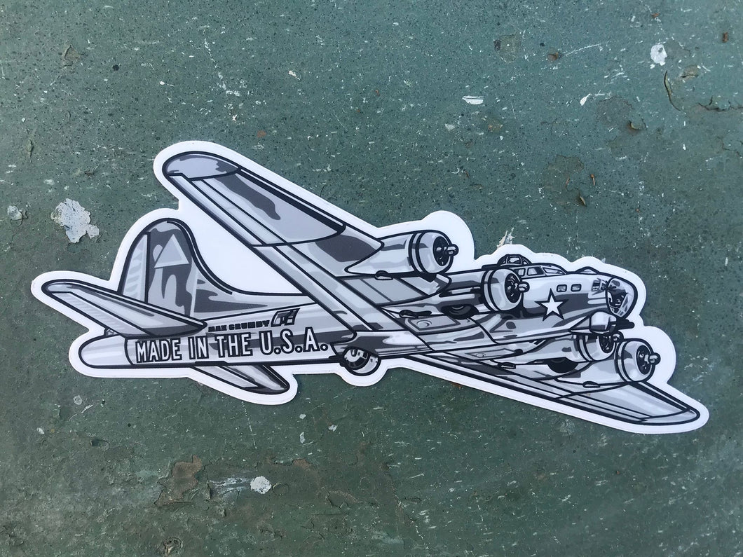 B-17 die-cut sticker