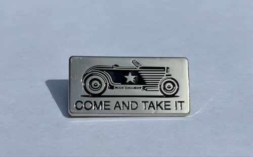COME AND TAKE IT limited edition enamel pin and sticker set