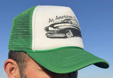 Load image into Gallery viewer, AMERICAN ORIGINAL snap-back trucker cap (green and white)