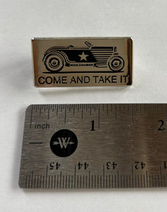 COME AND TAKE IT limited edition enamel pin and sticker set