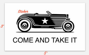 COME AND TAKE IT limited edition enamel pin and sticker set
