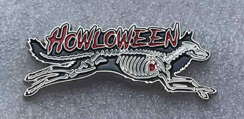 HOWLOWEEN limited edition enamel pin and sticker set