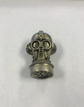 Load image into Gallery viewer, 3D GASMASK pewter lapel pin