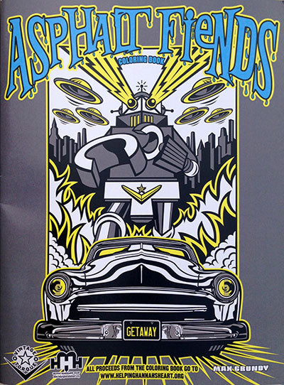 ASPHALT FIENDS coloring book – Max Grundy Design
