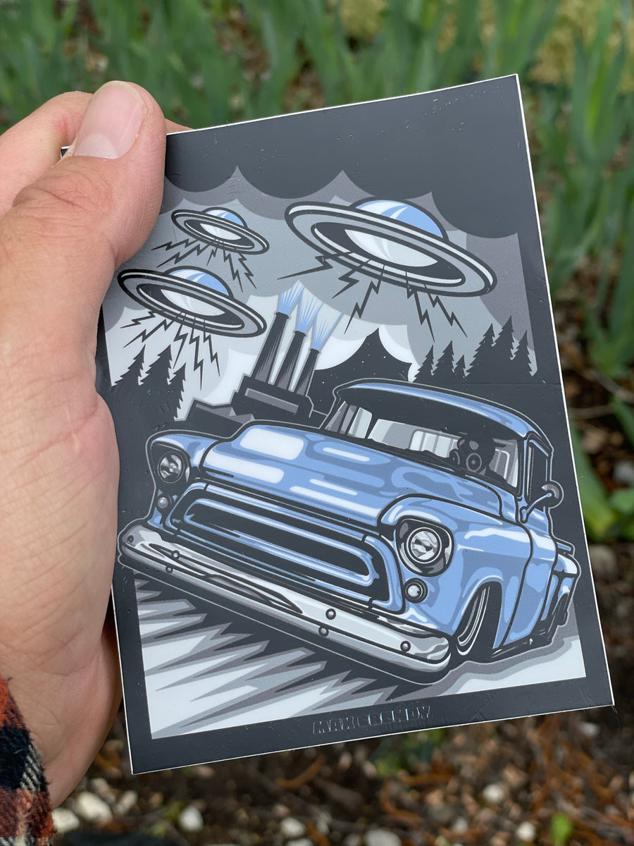 UFO TASK FORCE vinyl sticker – Max Grundy Design