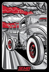 LIGHTNING ROD (SEMA official) silkscreen print